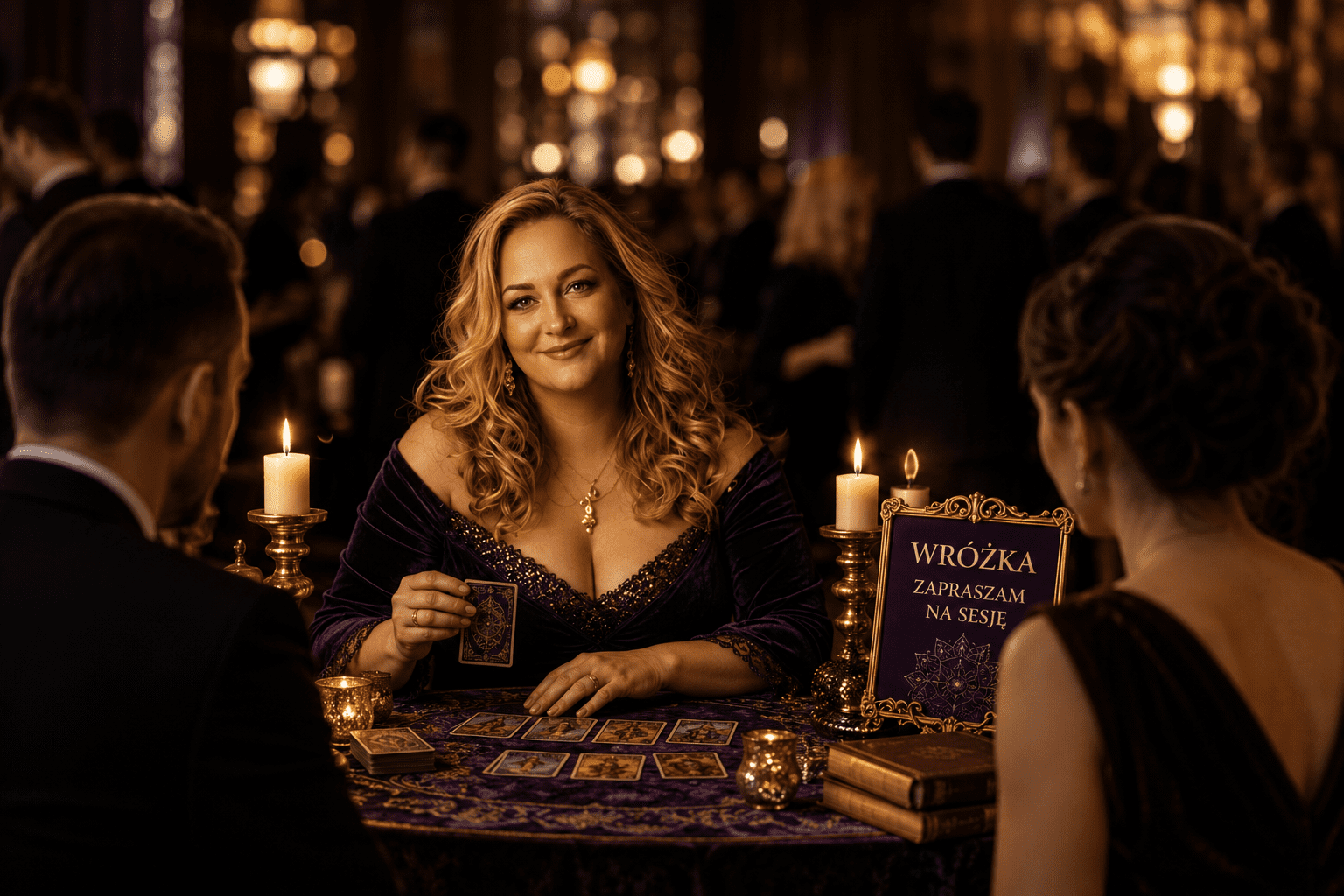Wróżka podczas wydarzenia i obsługi eventu