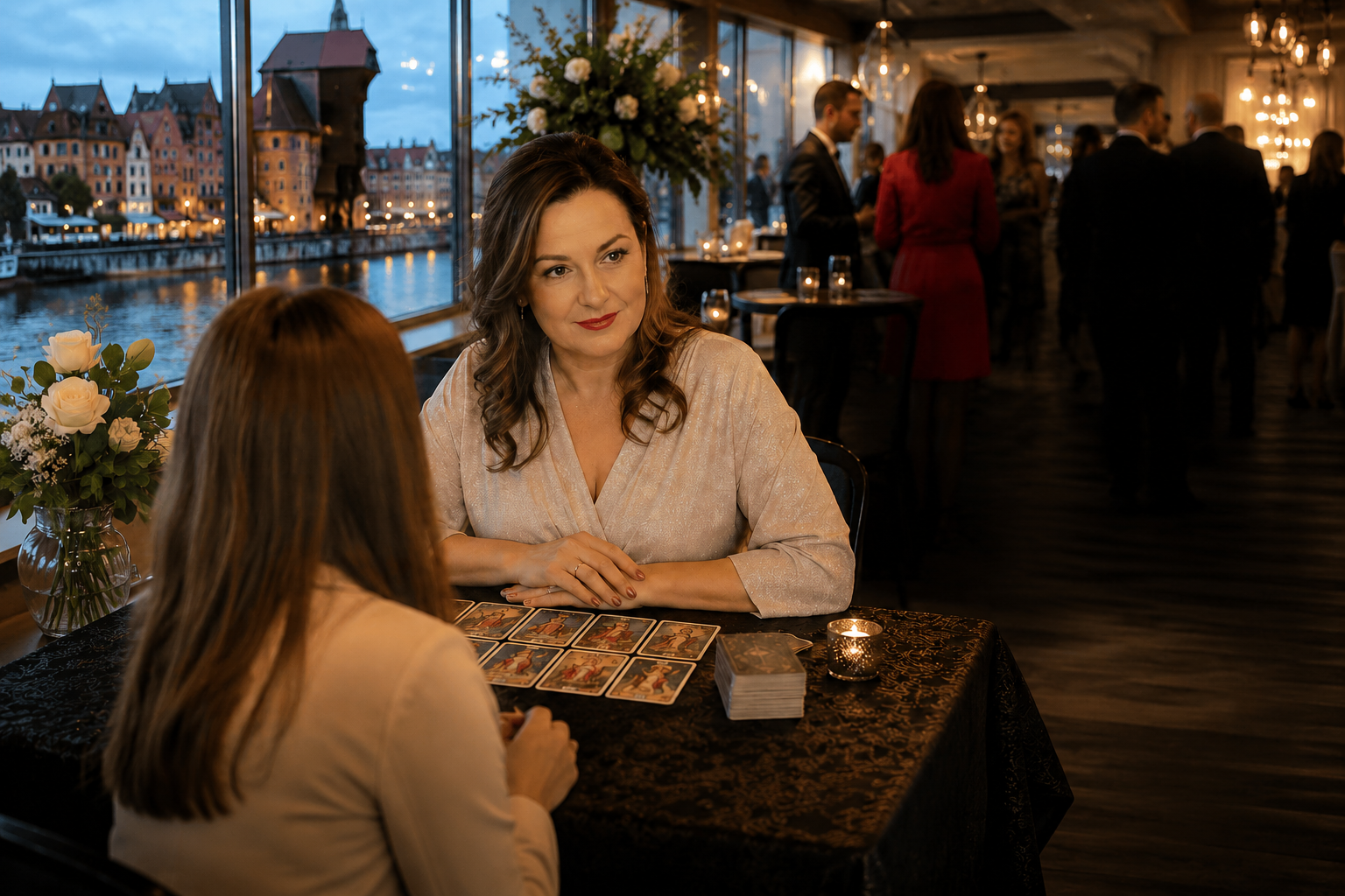 Wróżka podczas realizacji eventu firmowego