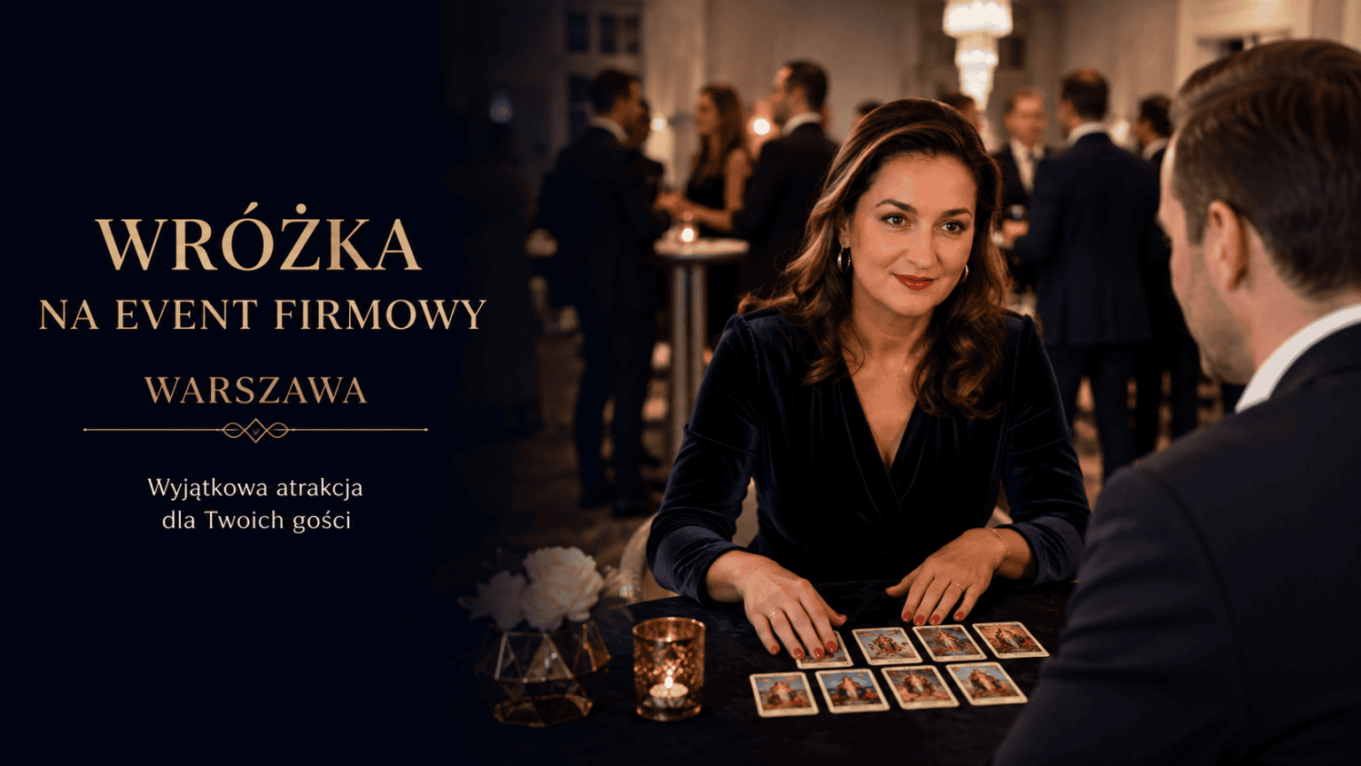 Wróżka na imprezie firmowej w Warszawie